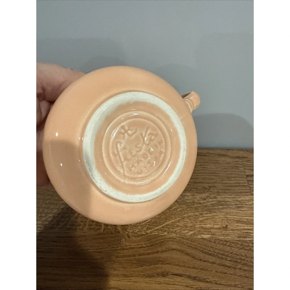 3 Piece Set- Vintage Fiestaware Sugar Creamer‎ Tray Set Apricot
